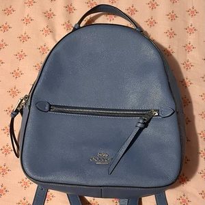 Coach, dusty blue backpack
